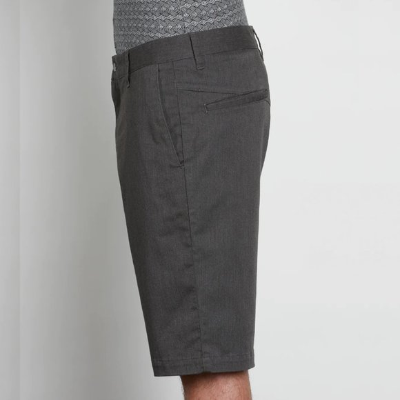 VOLCOM VMONTY STRETCH SHORTS | CHARCOAL HEATHER | Size 31 - Picture 3 of 9